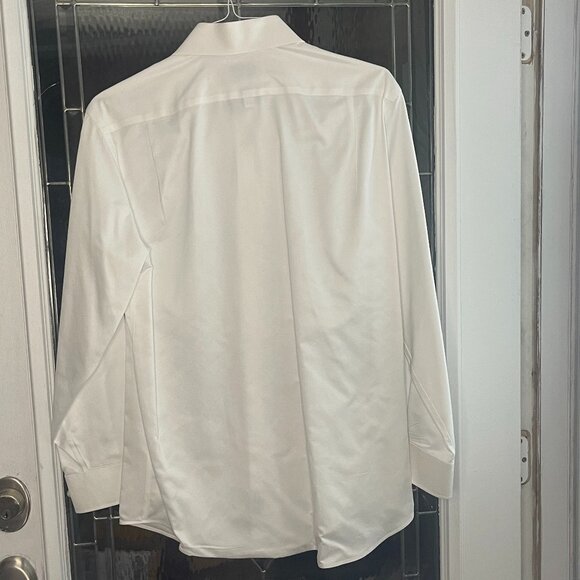 Adonis Men Slim Fit Dress Shirt Non Iron Long Sleeve Sz 16 32-33 80s 2Ply Cotton - Picture 2 of 3